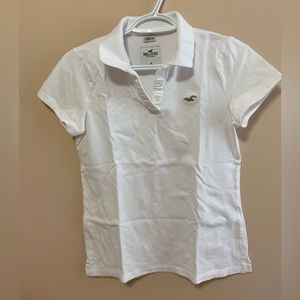 Hollister White Shirt with Collar